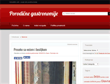Tablet Screenshot of porodicnegastronomije.com